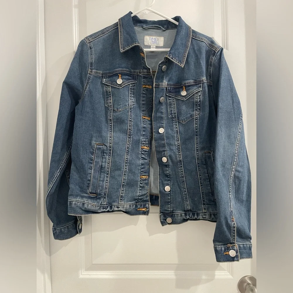 Time and Tru Blue Denim Jacket - Picture 1 of 5